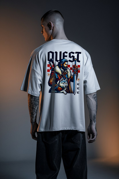 Teeyug "Quest Time" Oversized T-Shirt – Elevate Your Hustle